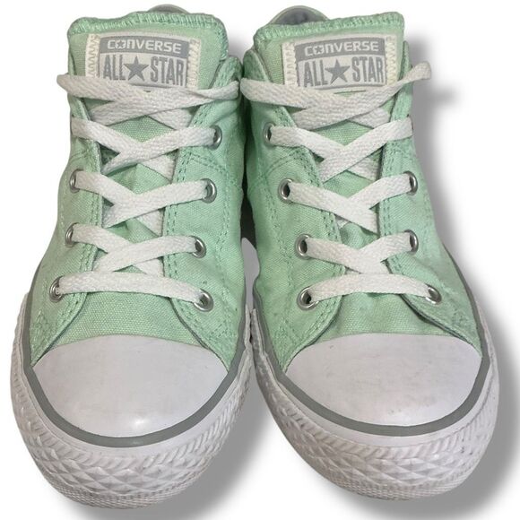 Converse One Star Low Top Mint Green Athletic Shoes - Picture 7 of 9